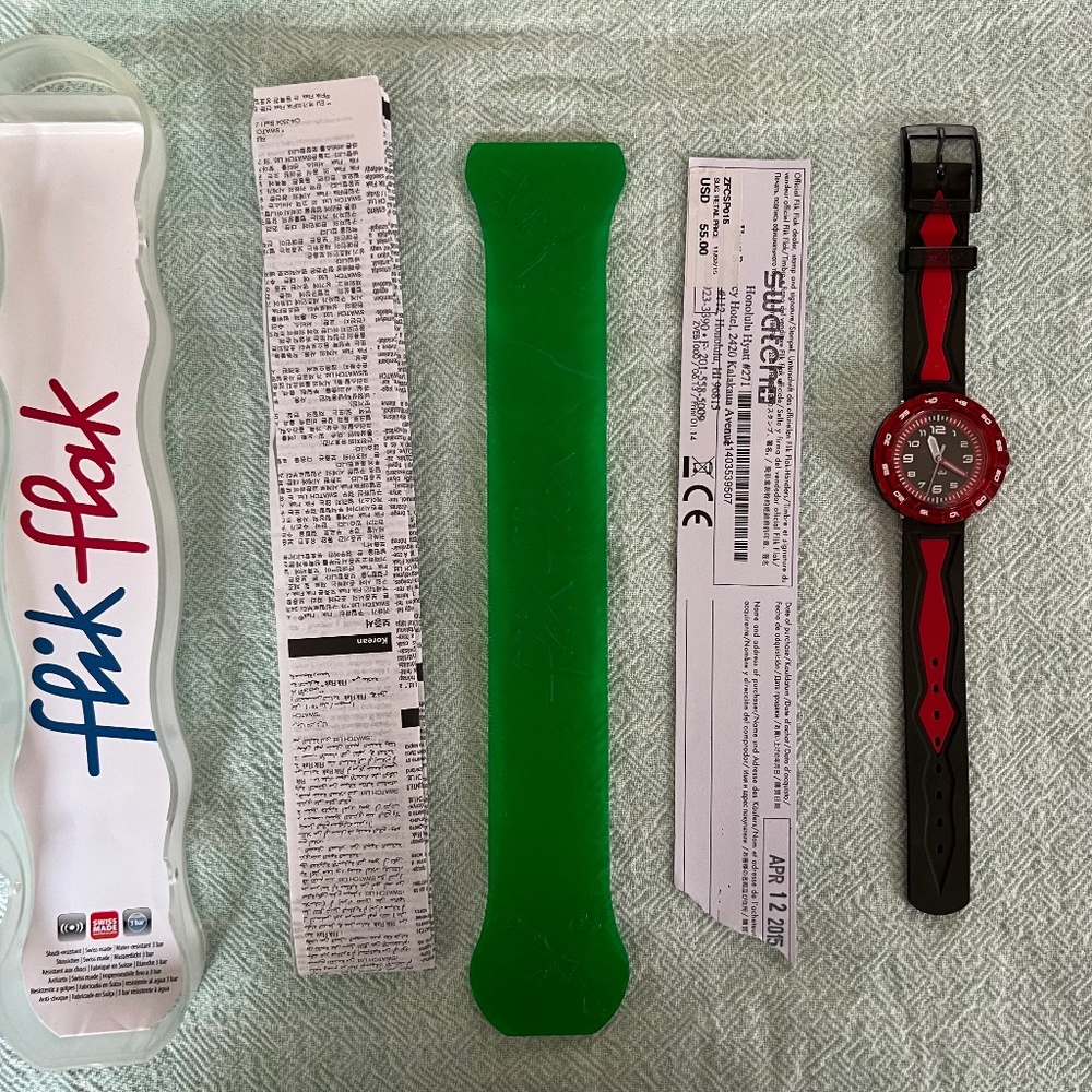 Swatch Watch Kids Red/Grey